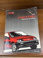 1992 Gm Chevrolet Geo Metro Service Manual Book St370-92 Steering Electrical Etc 1992 Gm Chevrolet Geo Metro Service Manual Book St370-92 Steering Electrical Etc