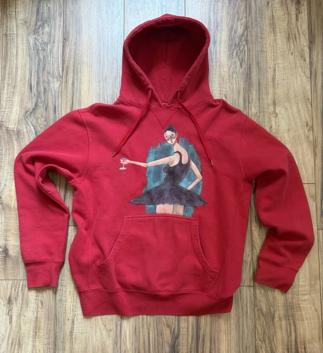 Kanye West Hoodie My Beautiful Dark Twisted Fantasy Album Hoodie Medium 26x23in