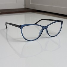 Isaac Mizrahi IM31297 Blue Eyeglasses Black Floral Arms 55-15 Frames Only