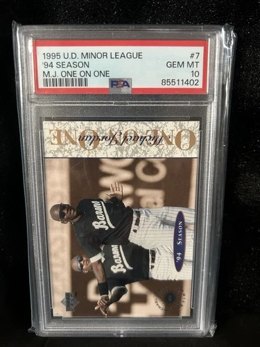 Upper Deck 1995 Minor League Michael Jordan M.J. One on One #7 PSA 10