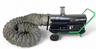 DETEC. Dieselkanone 20 kW Ölheizgebläse indirekte Dieselheizer mit 2m Warmluftschlauch