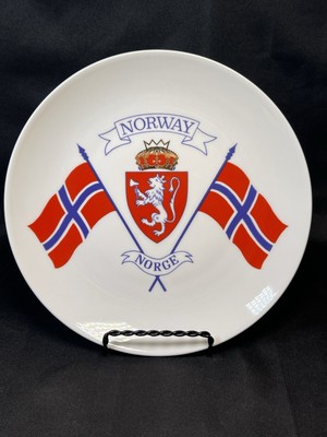 VTG Rare Design NORWAY COAT OF ARMS Crest ''Hilsen Fra Norge'' Erling Krage 7.5 