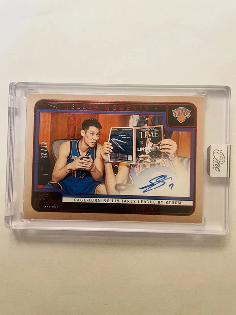 2024-25 Panini One And One Jeremy Lin Timeless Moments Auto Red /25 Sealed