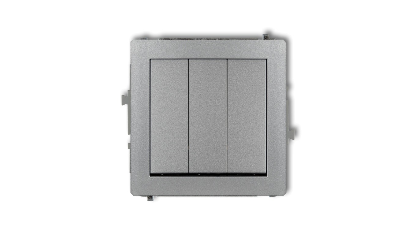 Deco Triple Connector Silver Metallic 7DWP-7