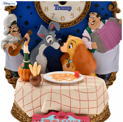 Disney Store Lady and the Tramp Light-Up Clock 70th Anniversary - Picture 6 of 6
