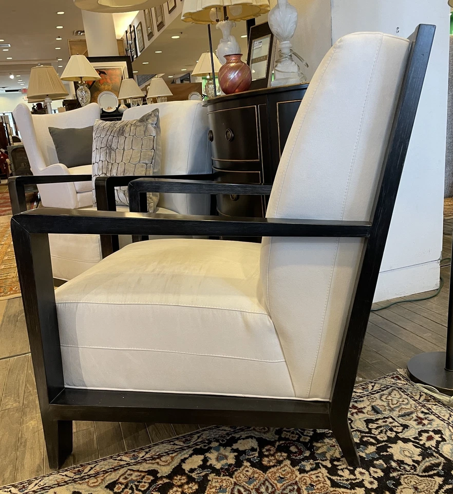 Silla Shawn Hickory Blanca en Microfibra Blanca Foto 3 de 4