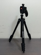 Manfrotto - 61" Compact Action Aluminum Folding Tripod - Black MKCOMPACTACN-BK