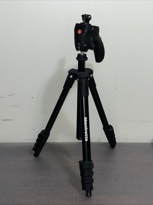 Manfrotto - 61'' Compact Action Aluminum Folding Tripod - Black (MKCOMPACTACN-BK)