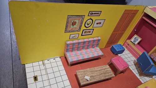 Vintage 1960's Barbie Dream House w/ Furniture & Accessories - Picture 3 of 22