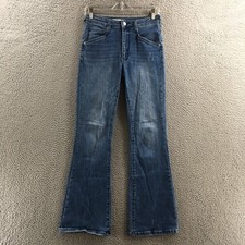 Anthropologie Pilcro Trouser Bootcut Jeans Womens 27 Blue Denim Cotton Blend