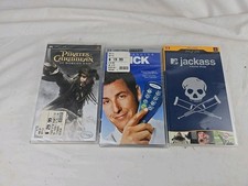 Lot Of 3 PSP Movies - 2 New And 1 Used Click, Pirates Of The Caribbean