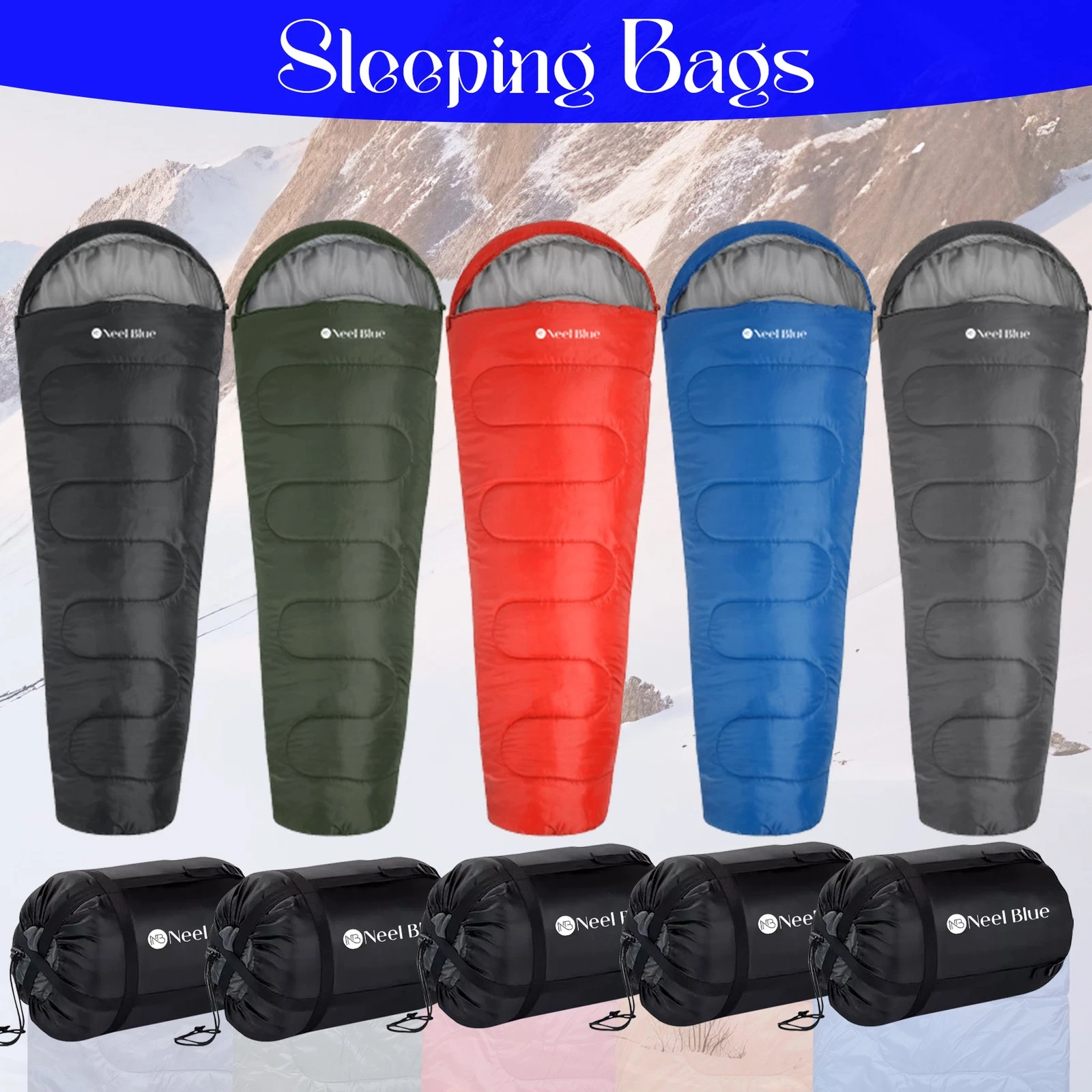 SLEEPING BAG Mummy Extra Pad Camping Kids Adult Outdoor Garden Hiking Bag
