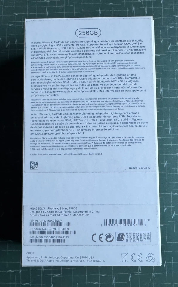 Apple Iphone X 256 Gb color grigio siderale - Immagine 3 di 4