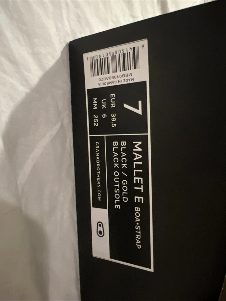 Crankbrothers Unisex-Adulto Clip-in, Zapatos MTB Enduro, Negro/Dorado, Talla 7 EE. UU. Foto 2 de 3