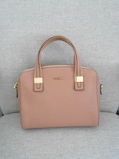 Furla Pink Top Handle Bag With Crossbody should strap