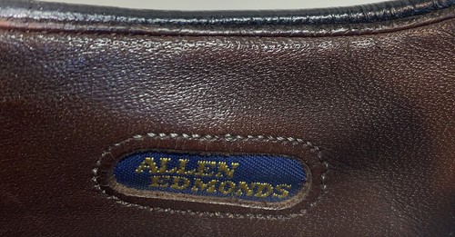 ALLEN EDMONDS Men’s McAllister 6215 Wingtip Oxfords Black Leather USA Size 12 B - Picture 9 of 12
