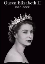 QUEEN ELIZABETH II "YOUNG QUEEN" MEMORIAL FRIDGE MAGNET 5" X 3.5"