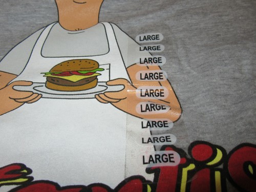 Ripple Junction Bob's Burgers Beef Artist Gray Men's with Tags Size L Large  - Bild 2 von 6