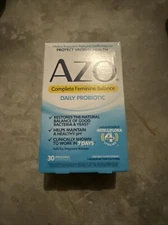 AZO Complete Feminine Balance Probiotic Capsules - 30 Pieces Exp 2026+