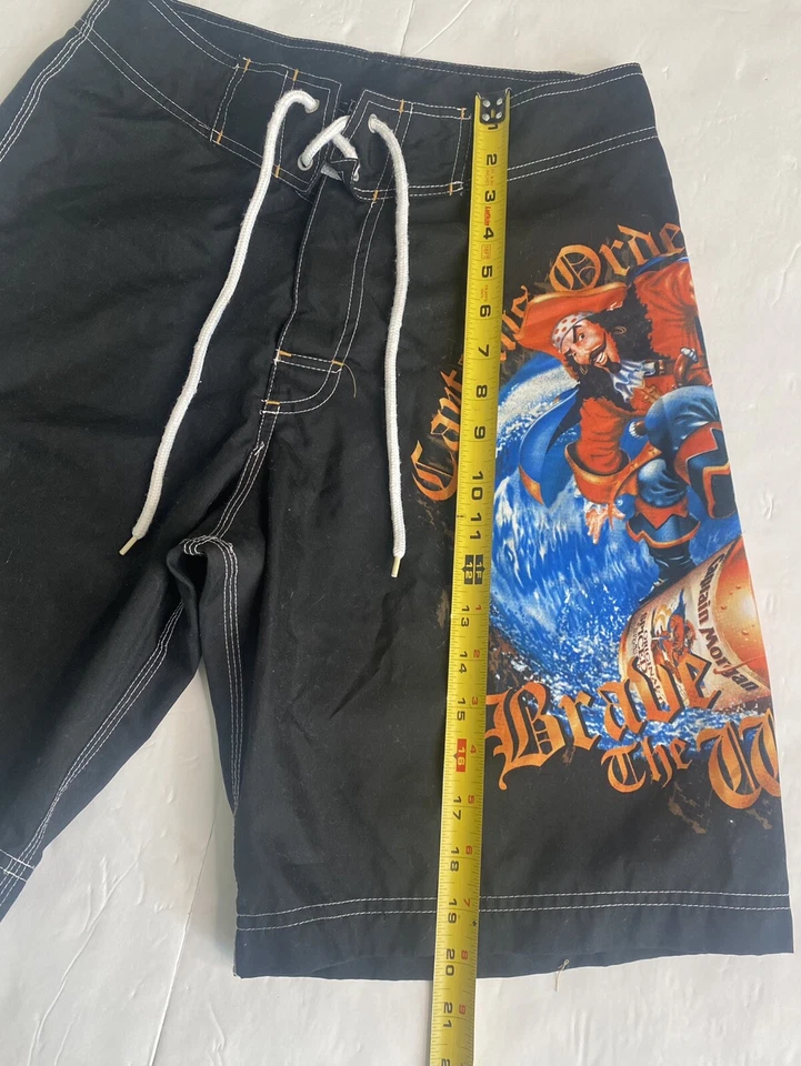 Captain Morgan Board Shorts Negro Hombre Talla 30 Foto 4 de 4