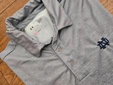 Under Armour Men  s L Loose Fit Heatgear Notre Dame Polo Shirt