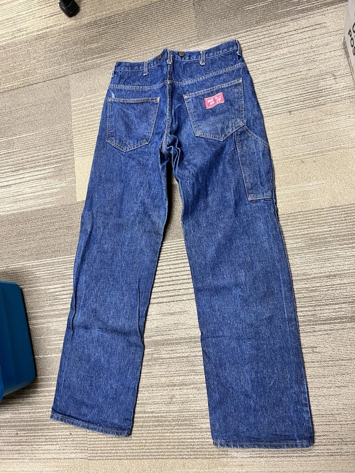 VTG Bailey’s Wild Ass Jeans 34x34 Logger Carpenter Multi Pocket Dungaree - Image 4 of 4