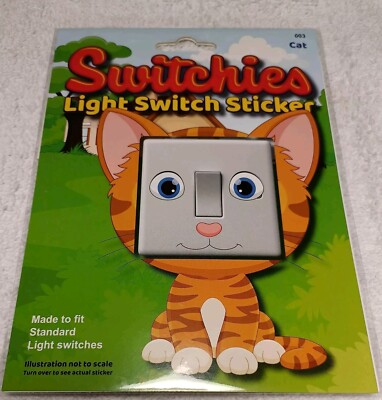 SWITCHIES - Deko LICHTSCHALTER AUFKLEBER, um Umschalter - Katze