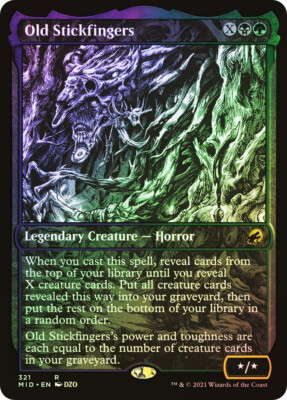 MTG FOIL Old Stickfingers - Innistrad: Midnight Hunt #321 | eBay