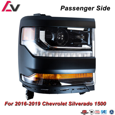 Right Projector Headlight Passenger For 2016 2017 2018 Chevy Silverado 1500 Lamp