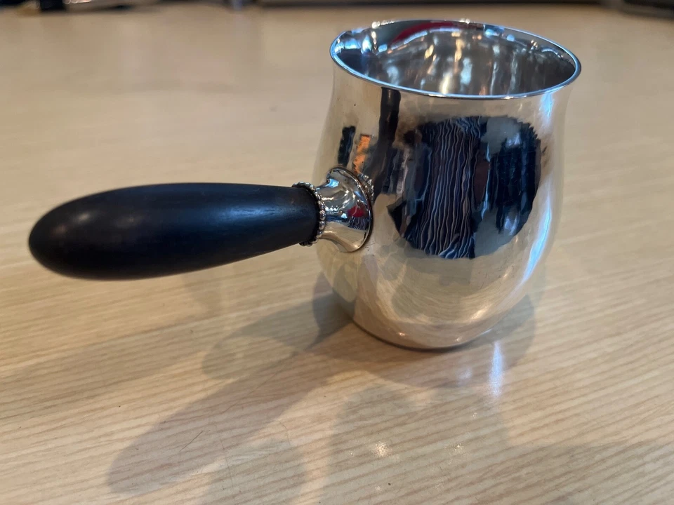 Кувшин кремовый Georg Jensen серебро высшей пробы No80 C 3 дюйма * 5 3/4 дюйма 1930-е фирменный знак - Изображение 4 из 4