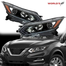 Pair Headlight For  Nissan Rogue 2020-2022 Sport Halogen Type W/LED Right+Left
