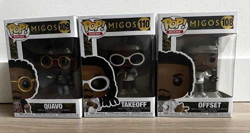 *RETIRED* The Migos Funko Pop Set of 3: Offset #108, Quavo#109 & Takeoff #110