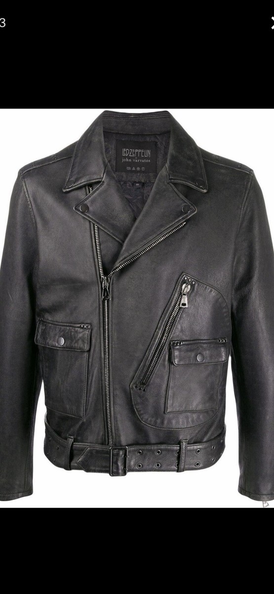 John Varvatos Led Zeppelin Distressed Biker Jacket. 52/L John Varvatos Led Zeppelin Distressed Biker Jacket. 52/L