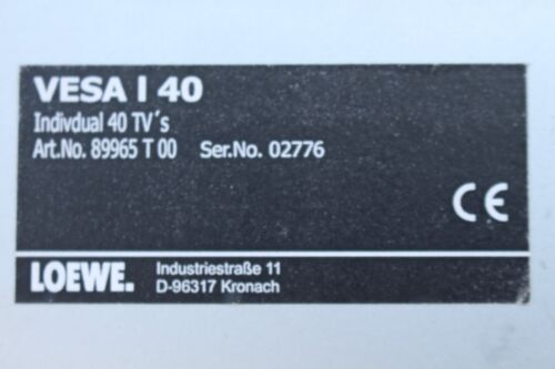 Loewe Vesa-Adapter VESA I 40 für Individual 40 TVs / Art.-Nr. 89965 T 00 Silber - Bild 3 von 9