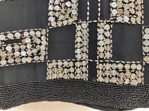 Top Raro Vintage Oleg Cassini con cuentas y lentejuelas. Talla S - Imagen 4 de 6