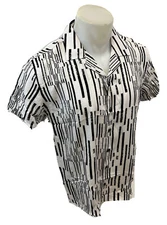 Men ENVY SHORT SLEEVE Button Down Dress Shirt WHITE BLACK FASHION TOP STYLISH 18