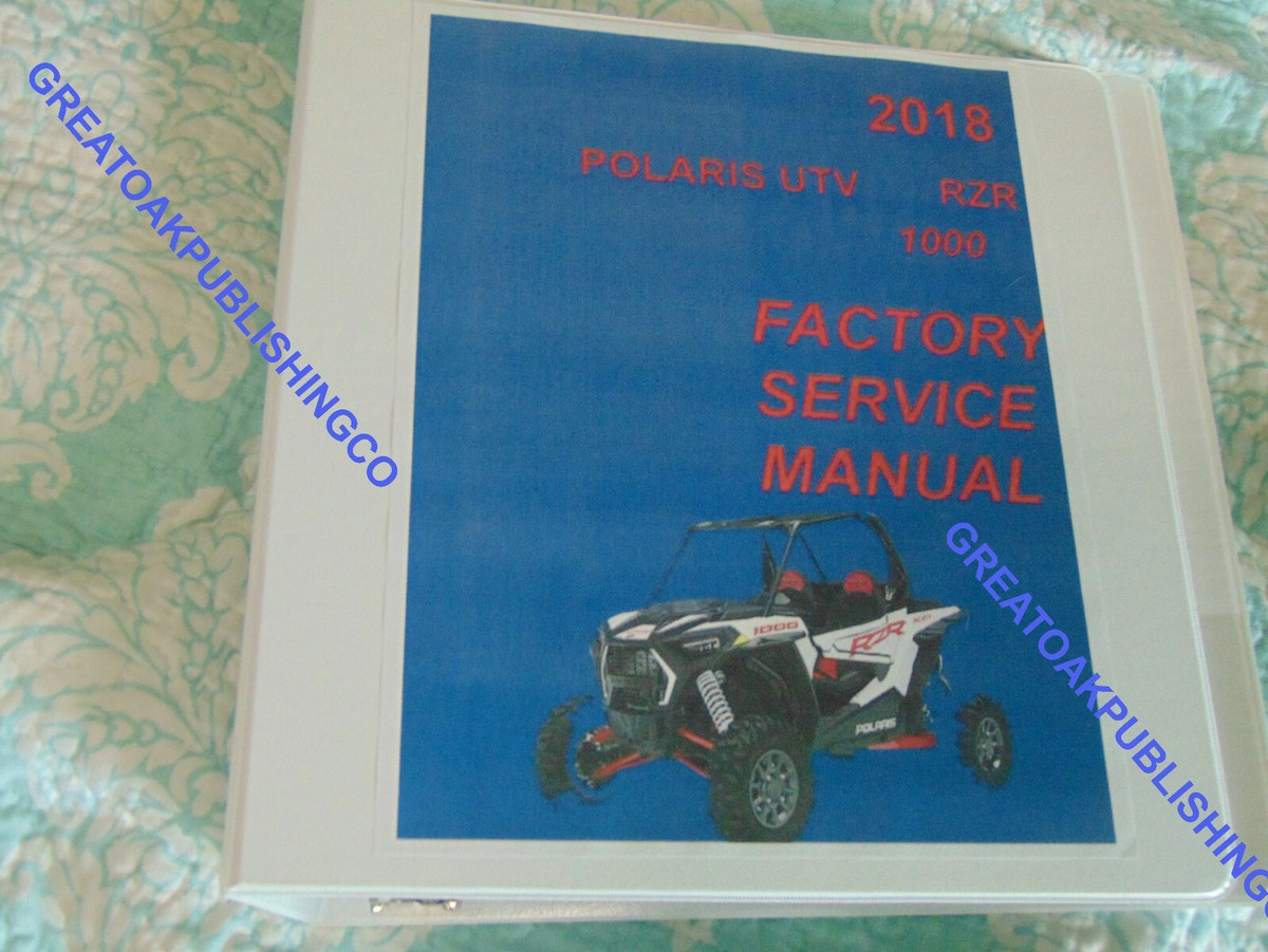 2017 Polaris RZR 1000 service repair workshop manual in BInder | eBay