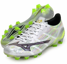 Mizuno JAPAN Alpha 2 Elite Soccer Football Shoes P1GA2562 White Silver