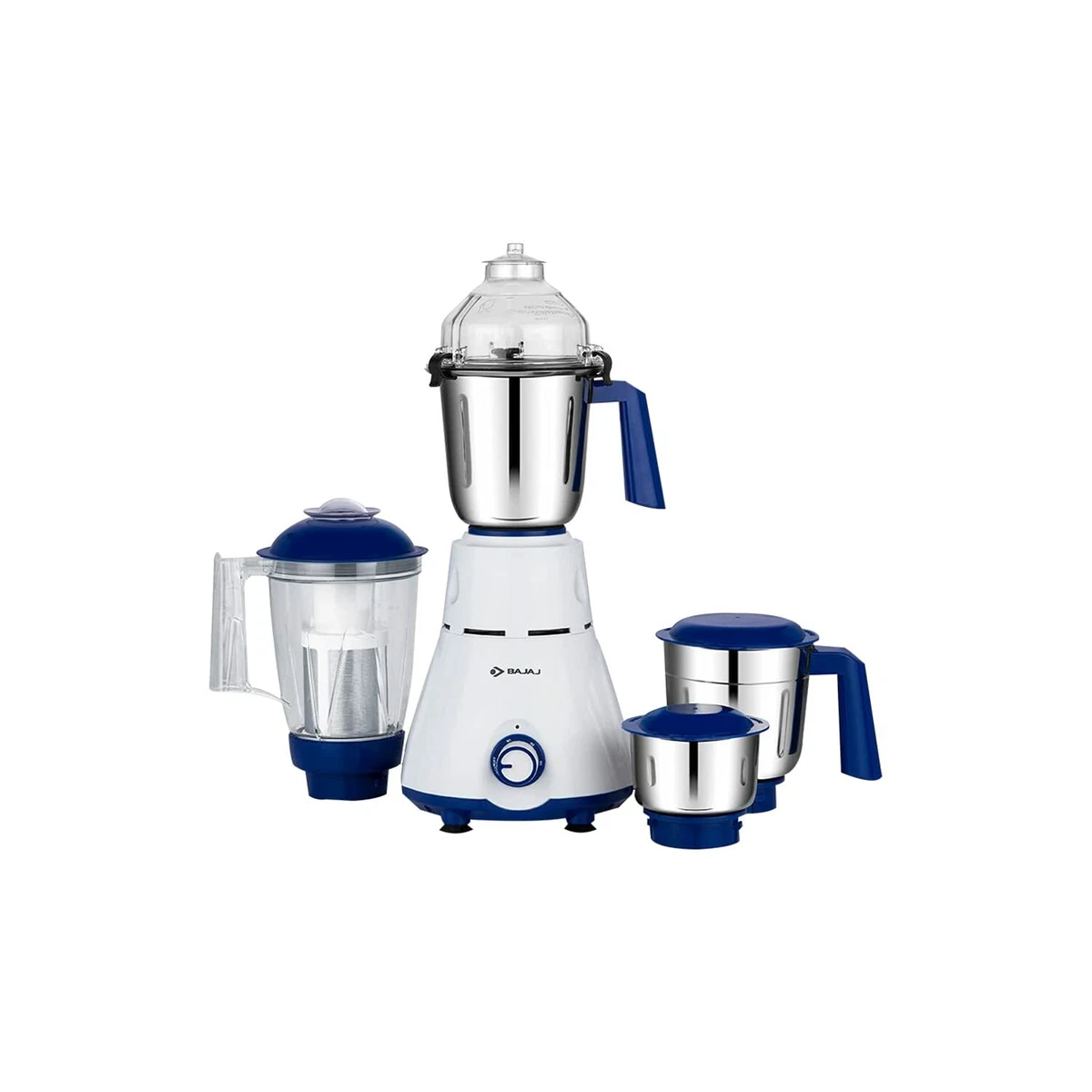 Bajaj Rex 750W Home Mixer Grinder with Nutri Pro Feature 4 Jars White 220V