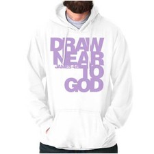 Christian Faith Draw Near To God Scripture Hoodie Hooded Sweatshirt Men Women