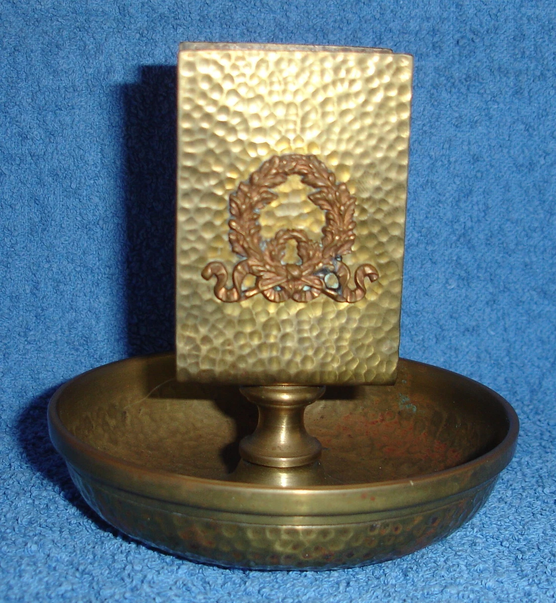 Porte-allumettes et cendrier en cuivre, années 50 - Collection