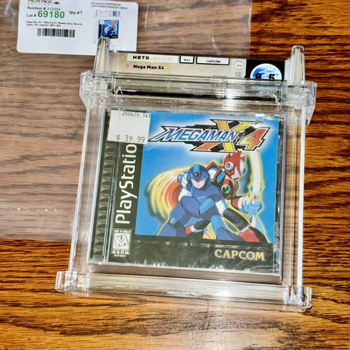 Mega Man X4 IV PlayStation 1 PS1 PSX Factory Seal WATA Grade 8.5 A+ NEW SEALED