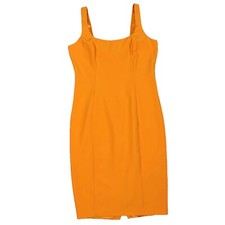 Bardot NWT Size US 10 Chiara Sheath Pencil Dress Mandarin Orange Stretch