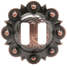 Slotted Concho Antique Copper  1-1/4" 7861-10S