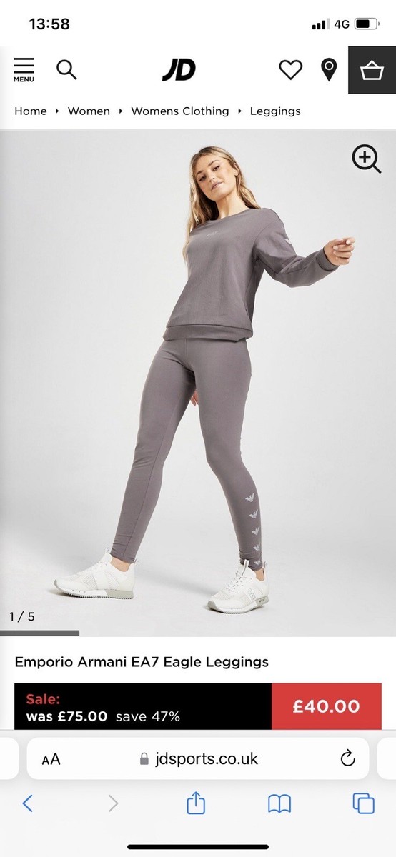 Ladies Emporio Armani Ea7 Leggings And Jumper Set Size UK