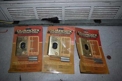 Dexter Guardex 550 High Security Strike for Deadbolt Locks Lot of 3