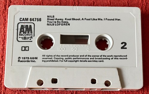 NILS LOFGREN - UK CASSETTE TAPE - NILS (1979 SELF TITLED ALBUM) - Picture 2 of 5