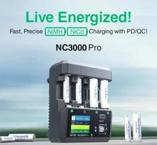 SKYRC NC3000Pro NiMH/NiCd Battery Charger AA/AAA 4-Channel Slots Support APP