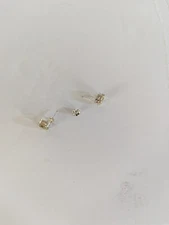 Sterling Silver Citrine 6mm Round Stud Earrings