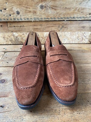 Carmina suede brown Penny loafers , dress shoes. uk 6.5 US 7.5 | eBay